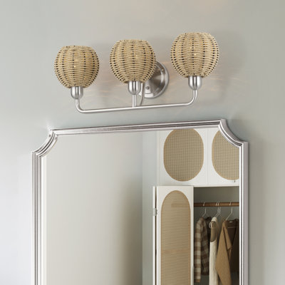 Applique murale pour salle de bain 3 lumières Amileigh
