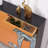 Painted Elephant Orange Shoe Storage Cabinet