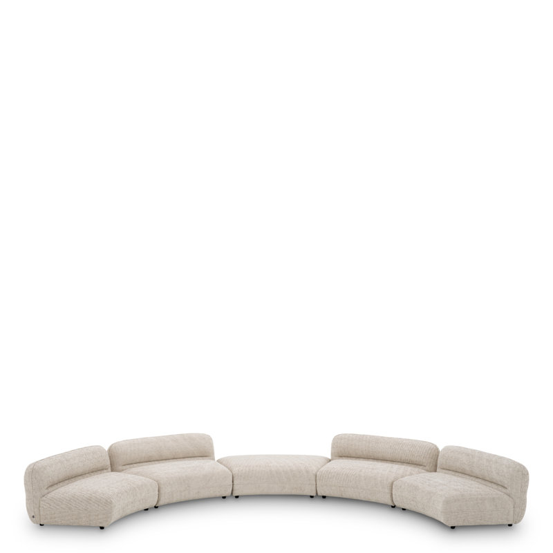 Grand Avenue Curved Ottoman