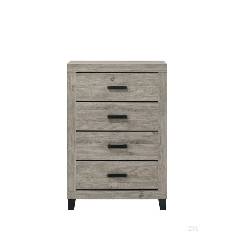 Commode à finition gris clair