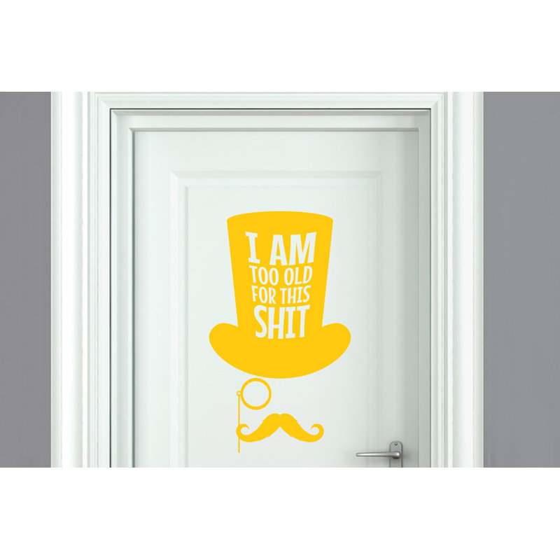 Wall Decal, Dark Yellow
