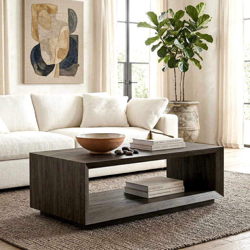Table basse Evie, Brun aulne