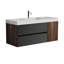 Meuble de rangement en contreplaqué pour salle de bain - 46,72 po de profondeur, meuble de 19,24 po de largeur, compact et élégant