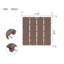 Carreaux de terrasse en plastique emboîtables-111809189