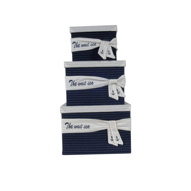 Ensemble de paniers en tissu 3 pièces