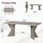 Table de salle à manger de 70,9 po Garvee-125954449