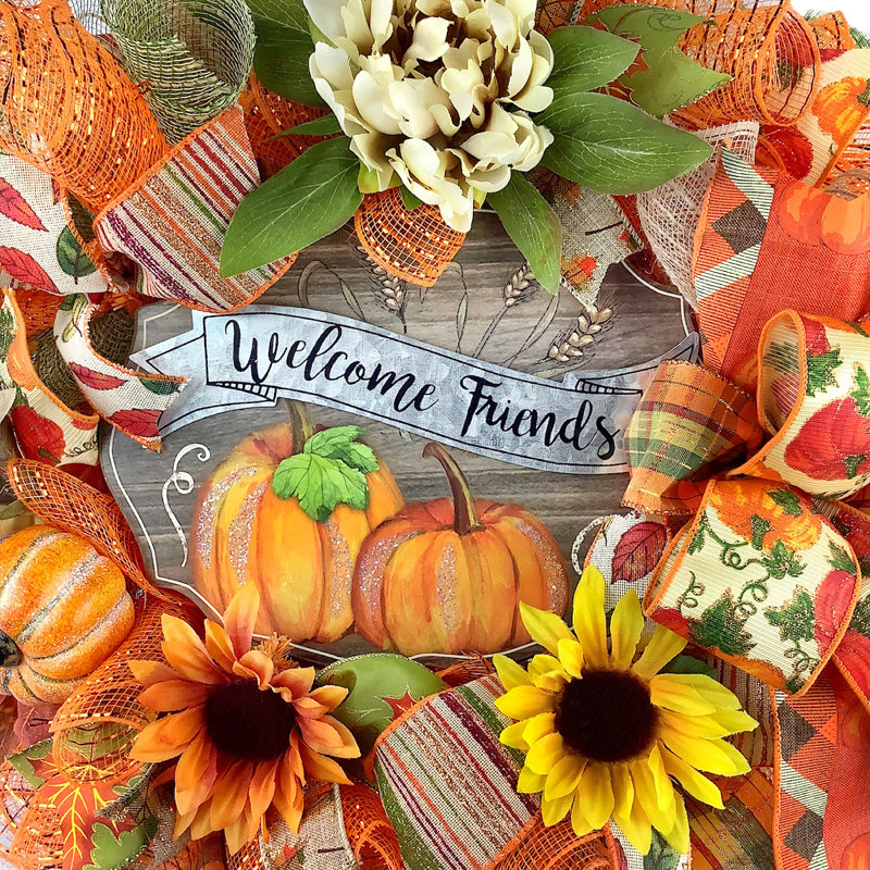 Handcrafted Faux 18'' Wreath