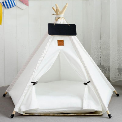 Portable Washable Pet Teepee Tent Bed