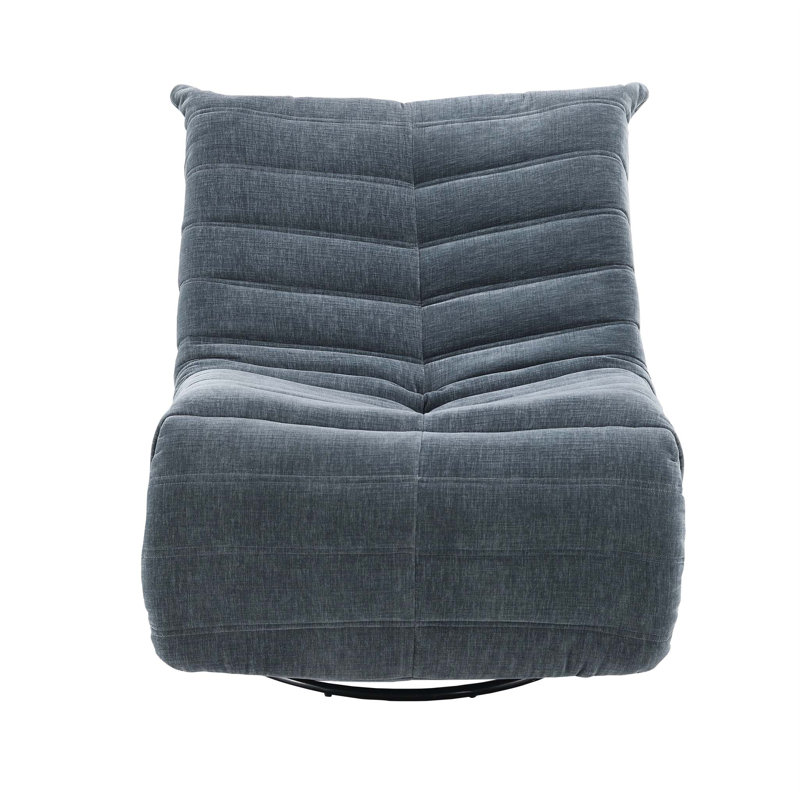 Fauteuil inclinable et oscillant Talmon Shadow Chenille, Gris foncé