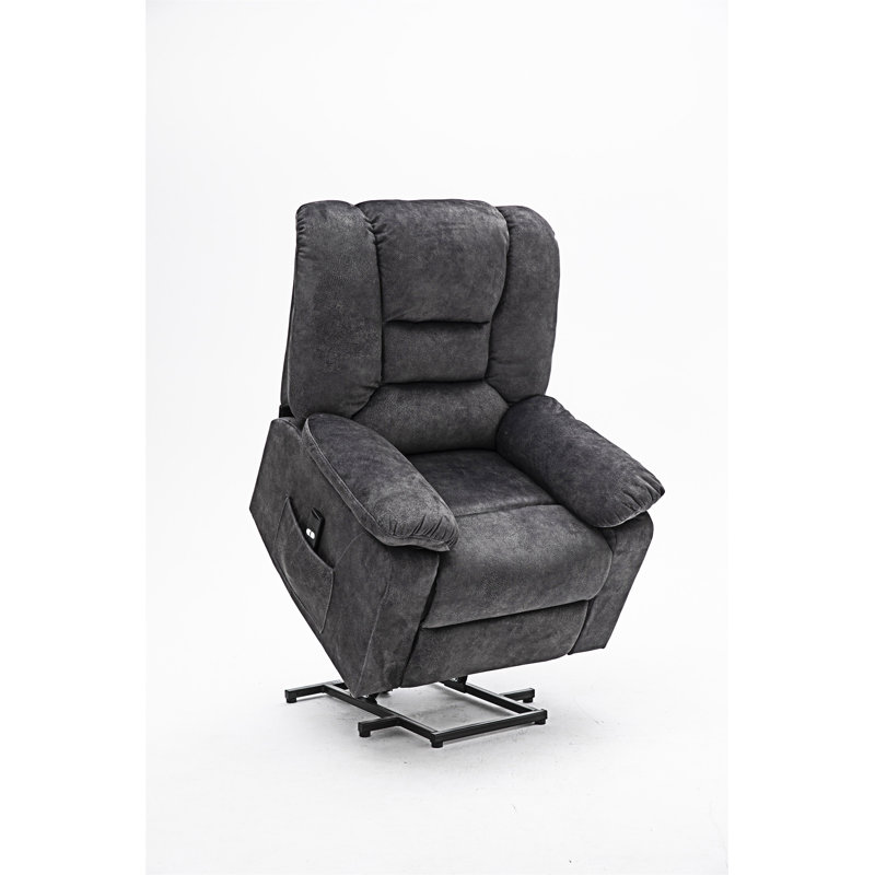 Fauteuil inclinable électrique Power, Bleu grisâtre