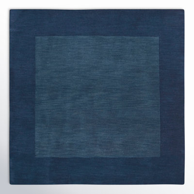 Dolma Navy Hand-Loomed Wool Rug