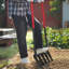 5 Tine Broad Fork Tool Heavy Duty U-Shaped Pitch Fork for Gardening Spading