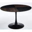 Table ronde de 47,2 pouces de style tulipe pour la salle à manger, le bureau, la table basse et le métal 120 x 120 x 74 cm Stable, à la mode, facile à assembler Surface incluse avec pieds 120 x 120 x 74 cm Élégant à assembler