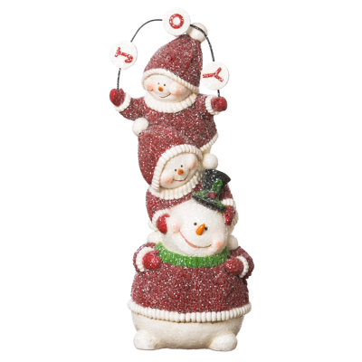 Figurine à neige empilée