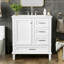 Armoire de salle de bain avec lavabo, porte à fermeture douce et 3 tiroirs-1323178868