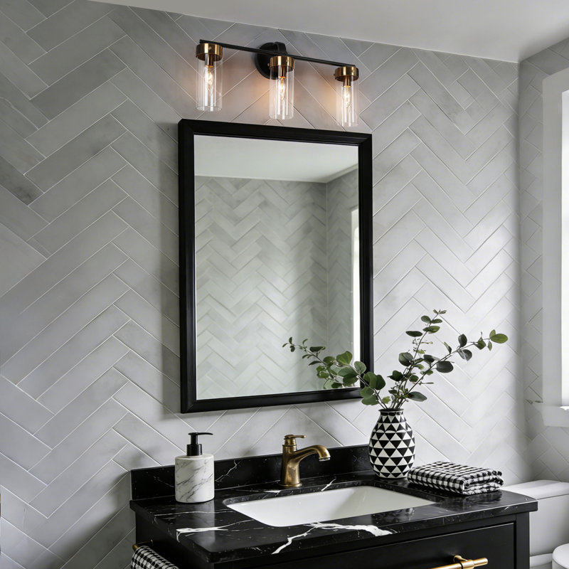 Marcha 3-Light Modern Dimmable Vanity Light, 3