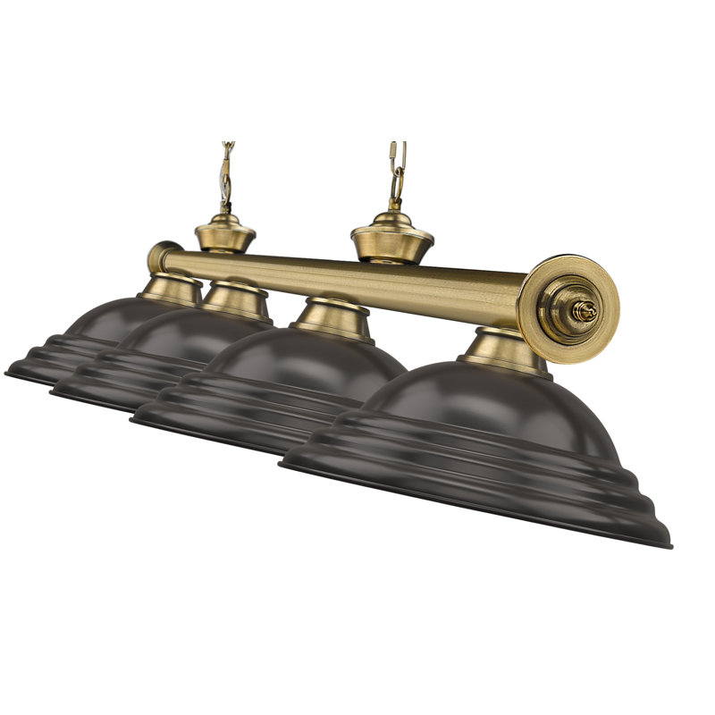 Annaleisa 4 - Light Pool Table Lights Pendant, Bronze