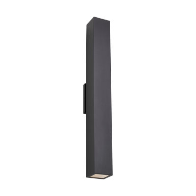 Sean Lavin Pressa 2-light outdoor square extra large wall sconce light in black finish