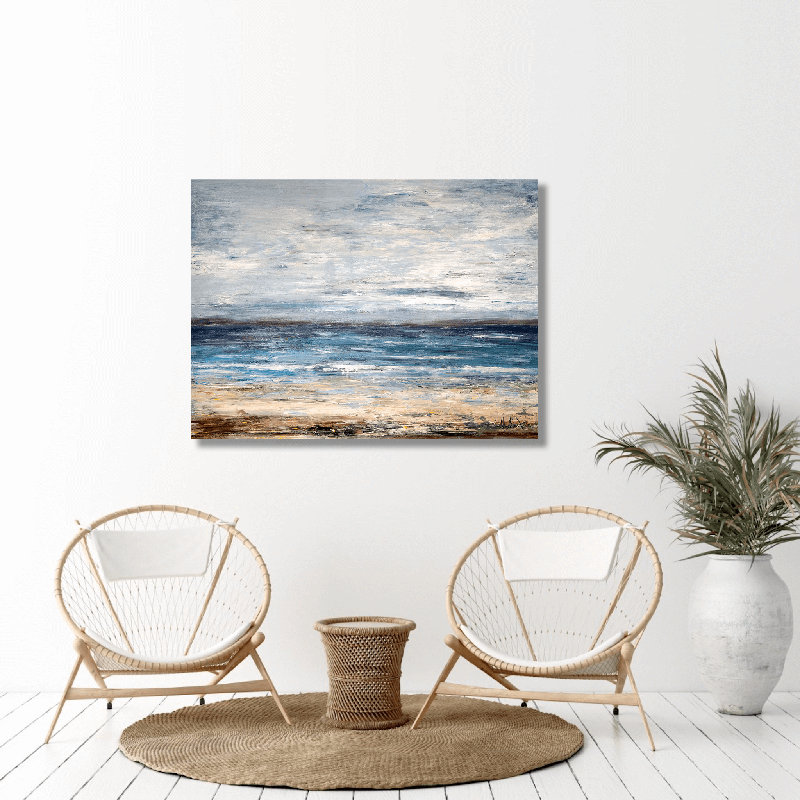 Gray Skies - Artist Enhanced Canvas Print, 36" H x 48" W x 1.5" D, Unframed