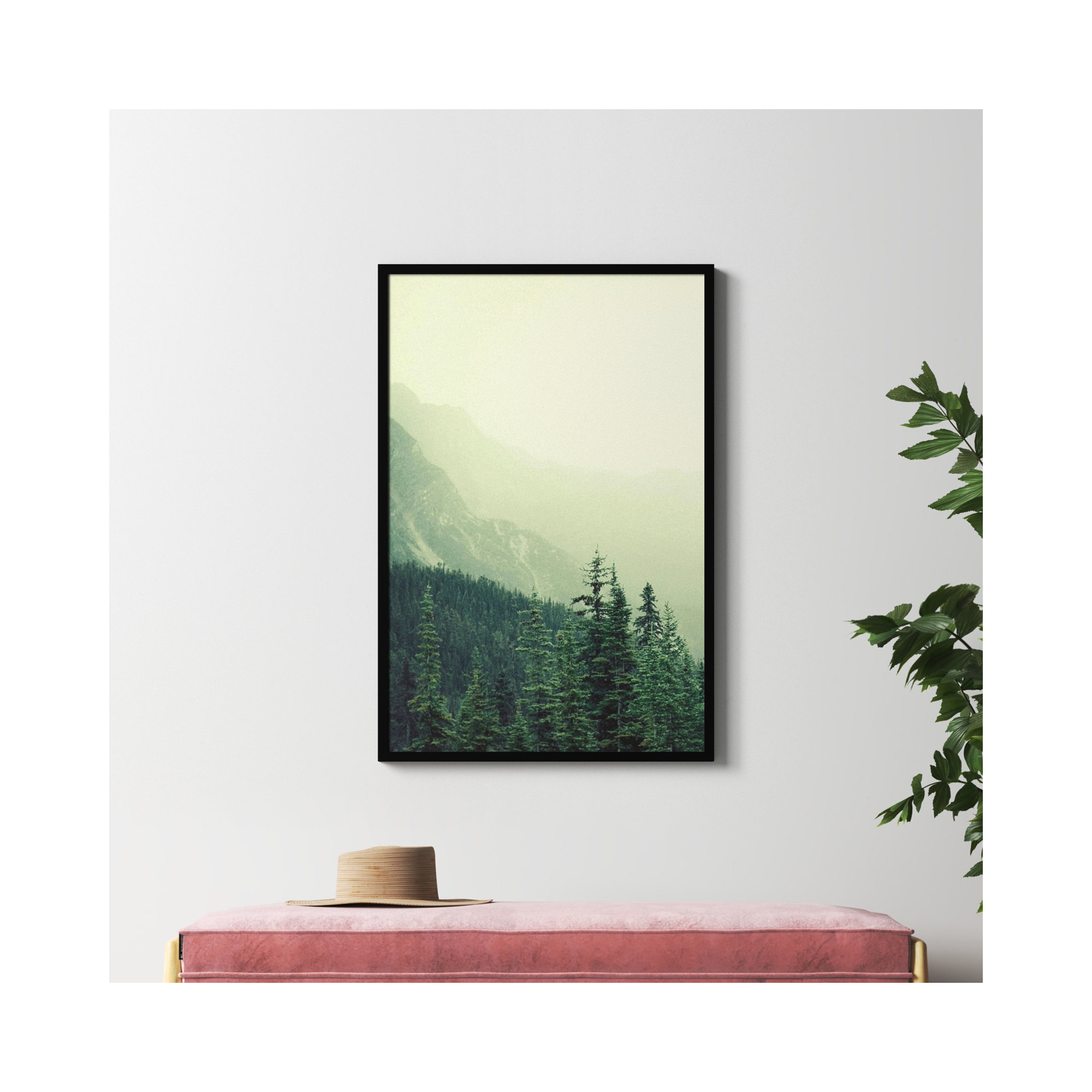 Rocky Mountain by Lynann Colligan, Black, 41" H x 28" W x 1" D