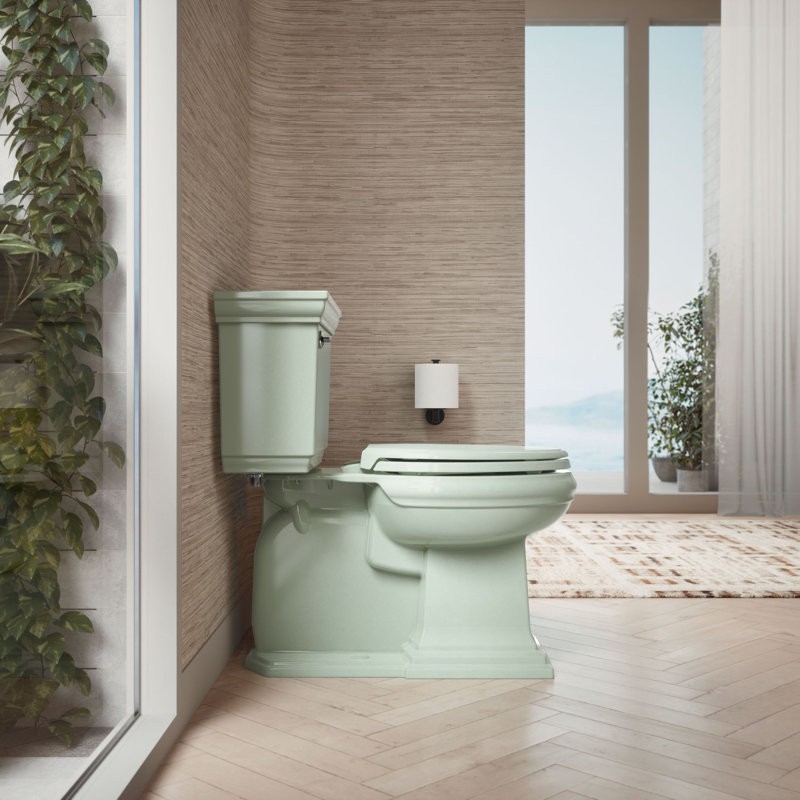 Glenbury Elongated Toilet Seat, Ready Latch, Aspen Green