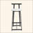 Bar Stools Kitchen Island Bar Chairs Set Of 3 Metal Counter Barstools With Backrest For Dining Pub Room-1125148737