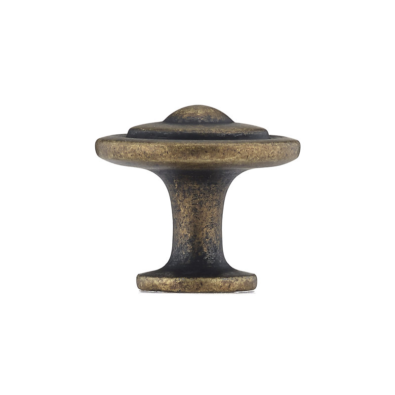 Expression 1 1/4" Diameter Round Knob, Burnished Brass