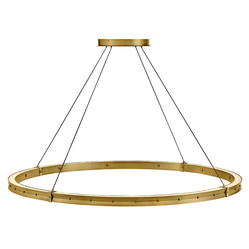 Althea 1 - Light LED Chandelier, Lacquered Brass