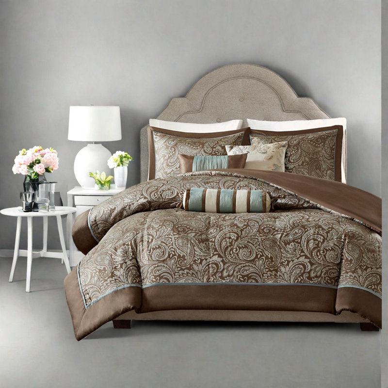 Luxury Polyester Bedding Sets, Multicolor Jacquard Duvet Cover For Home