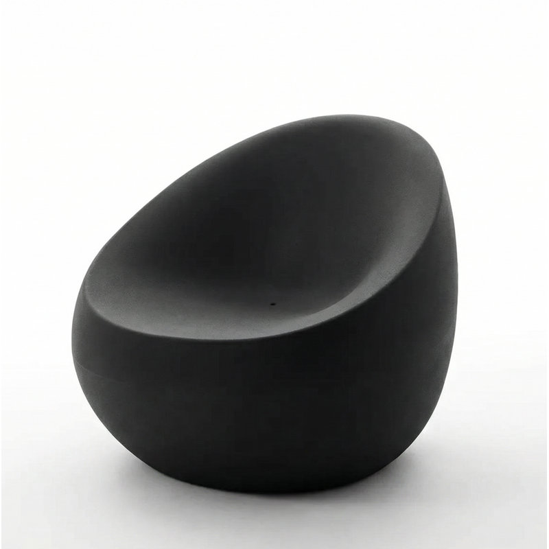 Stone Patio Chair, Black