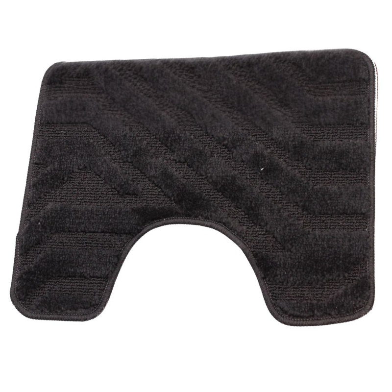Polypropylene Plastic Bath Mat, Black