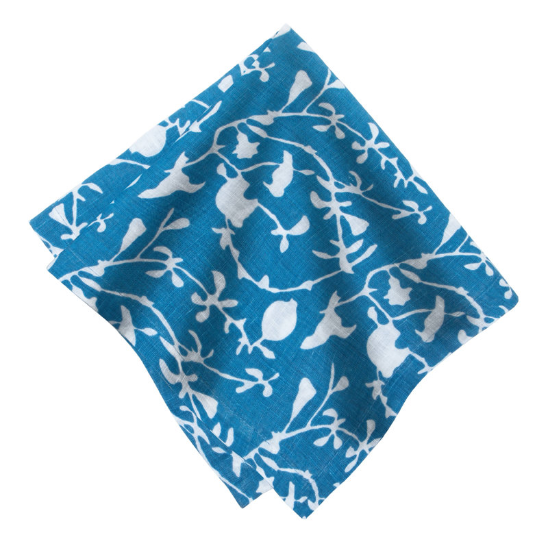Blue Sanctuary Linen Square Napkins