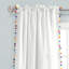 Panneau de rideau simple diaphane avec passe-tringle Pom Pom-555576665-577807077
