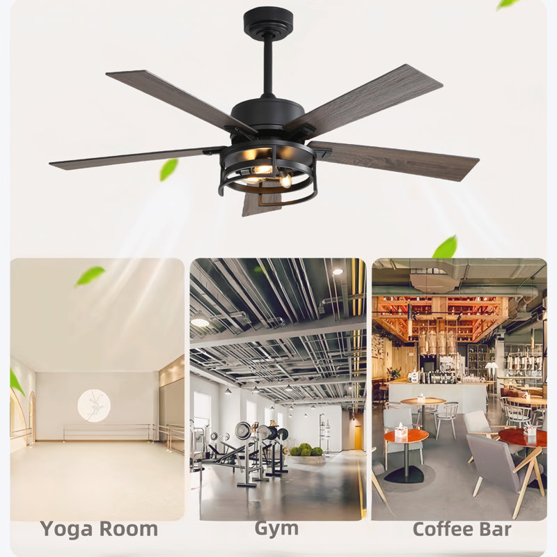 Kaviona 68'' Ceiling Fan with LED Lights