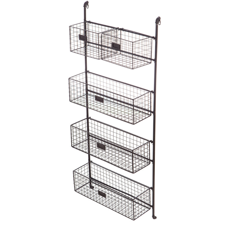 5 Piece Metal Industrial Pipe Shelves