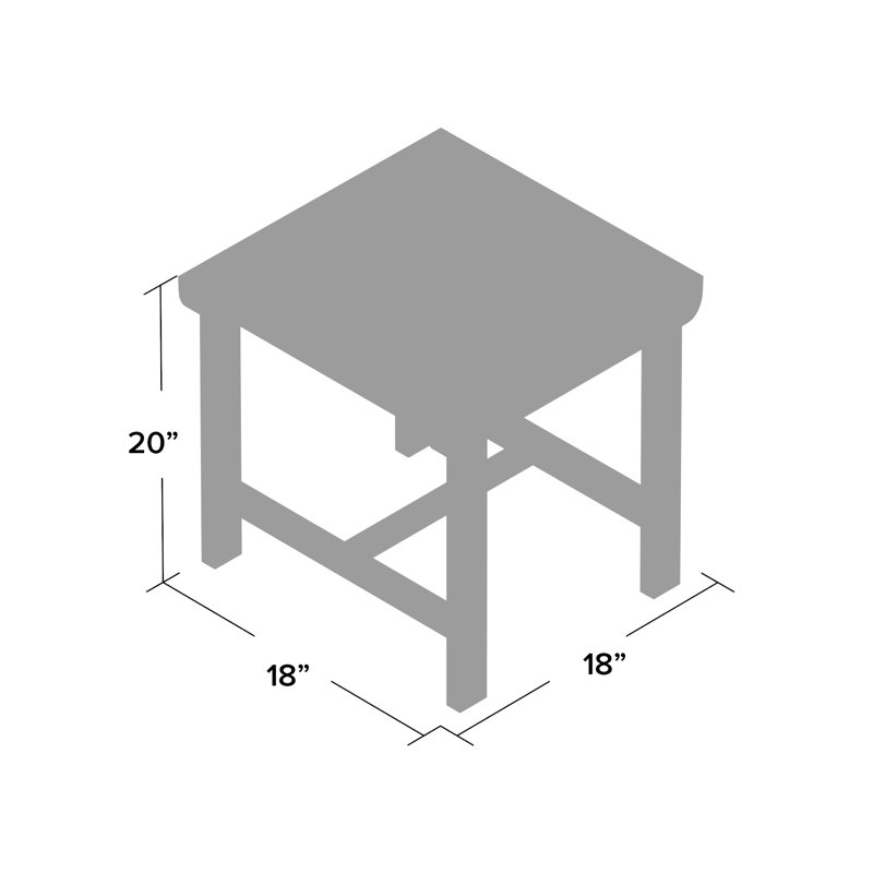 Table d'appoint Aleha, Blanc