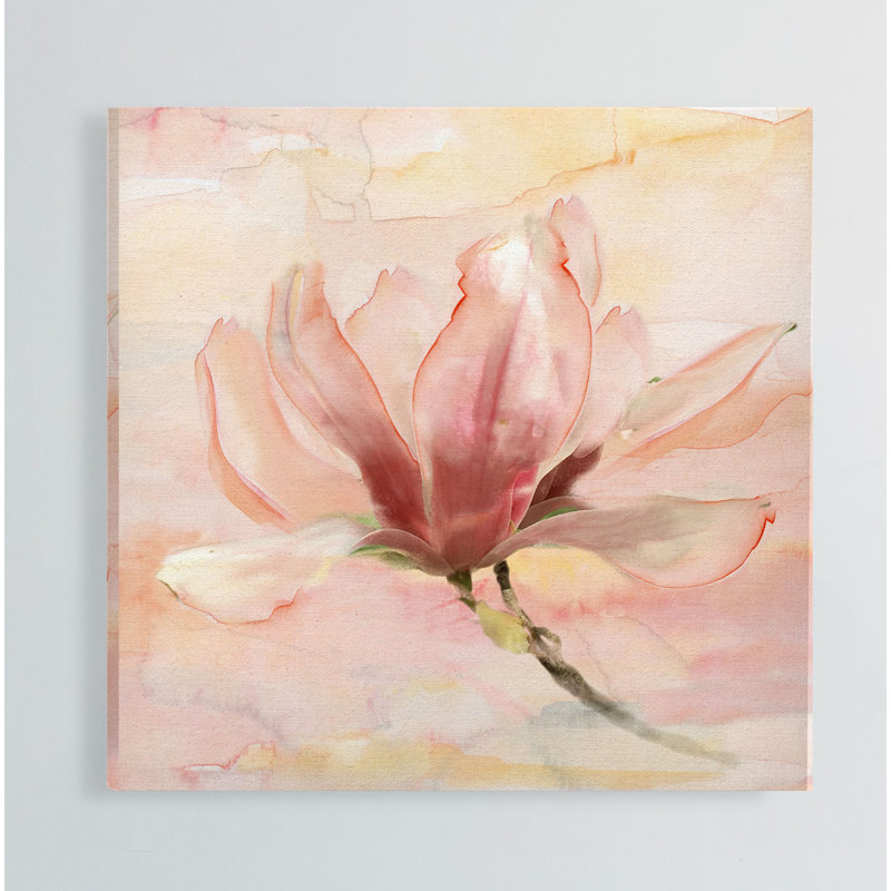 « rêvey magnolia ii », peinture, H 32 po x l 32 po x P 1,5 po, Toile tendue