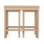 Ensemble de 3 tables gigognes en bois