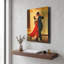 «Dance» par Ata Alishahi, art mural en métal doré, 12 po x 16 po-133530563