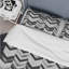 Ensemble de housse de couette moderne Gray Herringbone Flow IV - gris-109155268