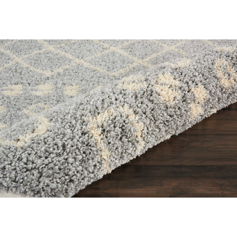 Iverson Geometric Area Rug, Rectangle 7'10" x 10'6", Gray/Beige