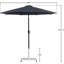 Parasol de patio en tissu / aluminium avec base Chavelle-1030035410-1030035405