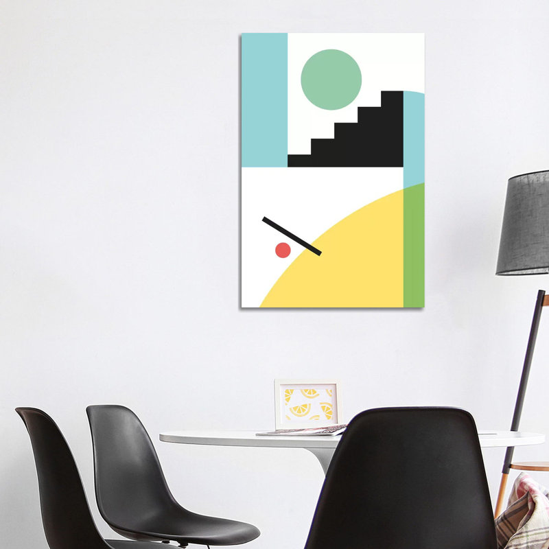 Geometric Composition I by Nouveau Prints - Wrapped Canvas Gallery-Wrapped Canvas Giclée, 101.6 cm H x 66.04 cm W x 1.91 cm D