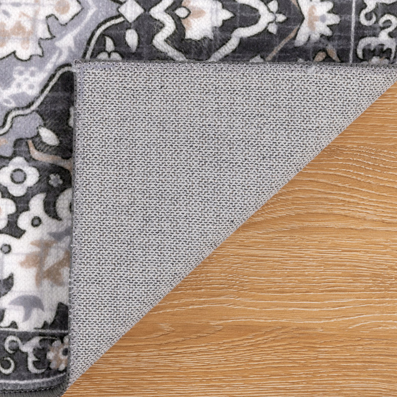 Machine Washable Non-Slip Kitchen Mat, Gray