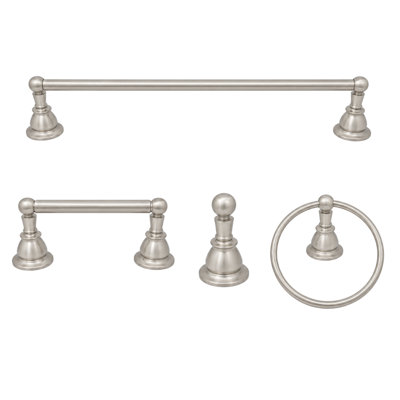 Rio Grande 4-Piece Bathroom Accessory Hardware Set P4BRIO18