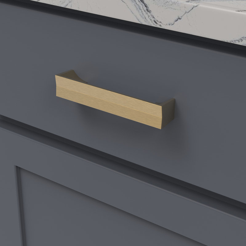 Avenue Collection Pull, Brushed Golden Brass, 5 1/16"
