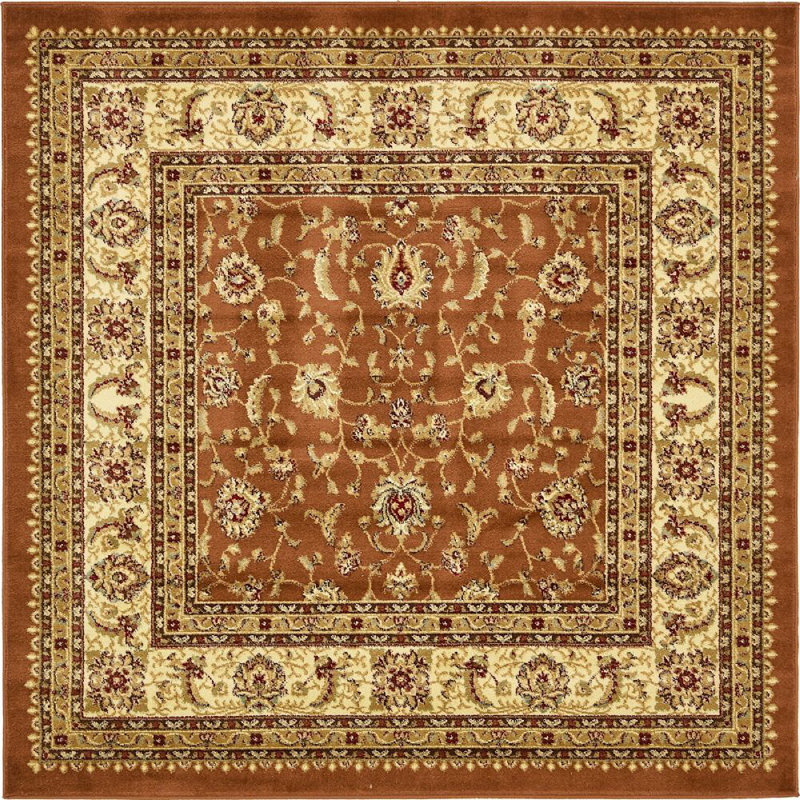 Niles Floral Indoor Rug, Square 4'1"