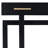 Ustyle 3 Entryway Table - Long For Corridor, Foyer Modern Minimalist, Stable & Functional, Black Console With 3 Drawers Entryway, Living Room Higher Stability, Easy Assembly,