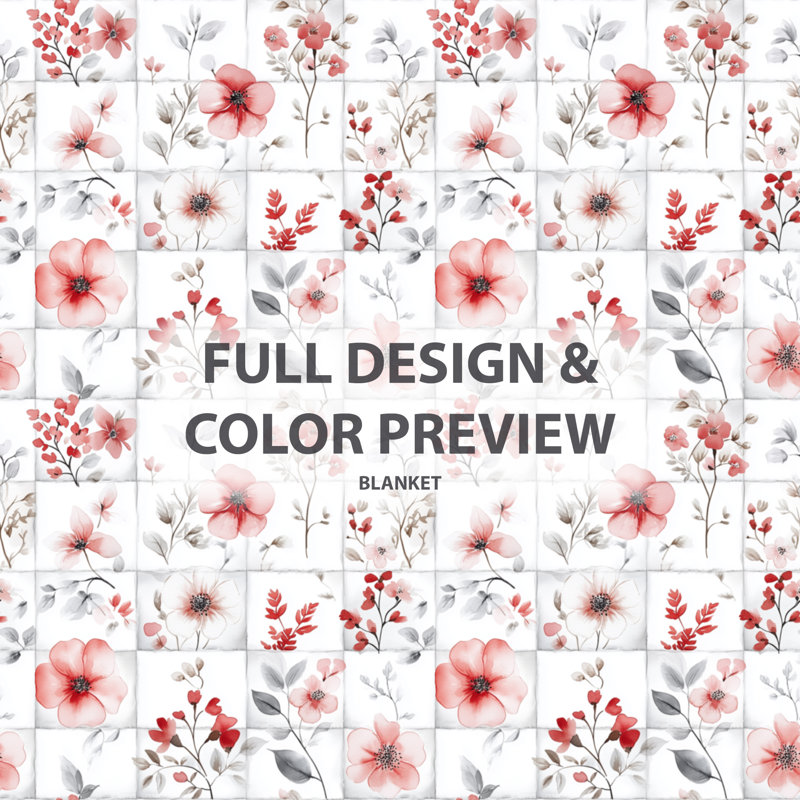 Floral Patch I - couverture douillette en patchwork, jeté rustique
