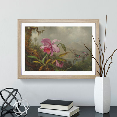 Orchid with Hummingbirds Vol.1 by Martin Johnson Heade - Picture Frame Painting